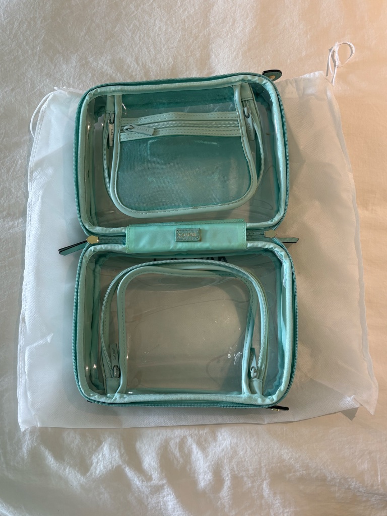 Calpak Medium Clear Cosmetics Case Aqua — image 3 of 3